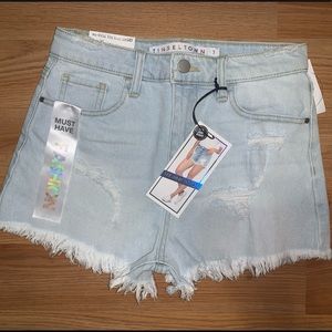 Denim shorts